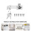 OUNONA kastslot met sleutel, zinklegering, 1 set 5