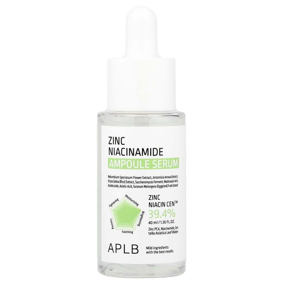 Aplb , Zinc Niacinamide Ampoule Serum 1.35 Fl Oz (40 Ml)
