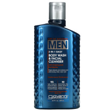 Art Of Giovanni, Mannen 2-In-1 Dagelijkse Body Wash & Gezichtsreiniger met Ginseng en Eucalyptus, 16.9 fl oz (499 ml)