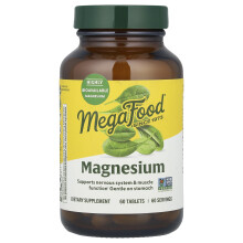 MegaFood, Magnézium, 60 tabletta