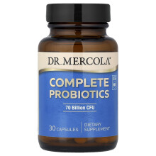 Dr. Mercola, Kokonaisprobiotit, 70 Miljardia CFU, 30 Kapsulia