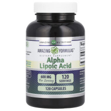 Amazing Nutrition, Alpha-Lipoic-Säure, 600 mg, 120 Kapseln