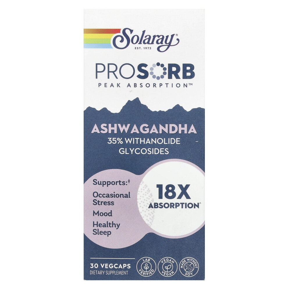 Solaray , Ashwagandha, 240 Mg, 30 Vegcaps