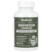 NuBest, Magnézium Komplex, 90 Vegetáriánus Kapszulák