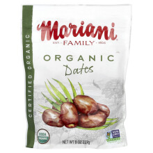 Mariani Dried Fruit, Organic Deglet Noor Bez Orzechów, 8 oz ( 227 g)