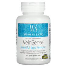 Natural Factors, WomenSense, VeinSense, 60 vegetariánských kapslí