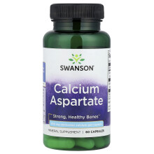 Aspartan wapnia od Swanson, 200 mg, 60 kapsułek