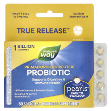 Nature's Way, Primadophilus Reuteri Probiotic, 1 Billion CFU, 60 Softgels