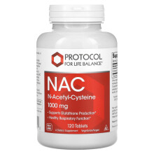 Protocol for Life Balance, NAC, 1,000 mg, 120 Tabletta