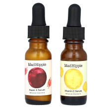 Paquete Dual Día y Noche, Serum de Vitamina C y A, 2 Botellas, 0.5 fl oz (15 ml) Cada una