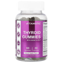 Vitamatic, Žalúdokové gummies s jódom a kelpom, Jablková, 60 Gummies