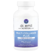 Dr. Emil Nutrition, Multi Colagen Plus, Tipuri I, II, III, V, & X, 90 Capsule