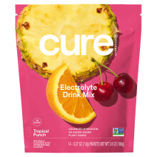 Cure Hydration, Electrolyte Ποτό Μίγμα, Tropical Punch, 14 Πακέτα, 0.27 oz (7.6 g) Each