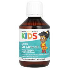 California Gold Nutrition, Aceite de Hígado de Caballa Noruego, Natural Strawberry, 6.7 fl oz. (200 ml)
