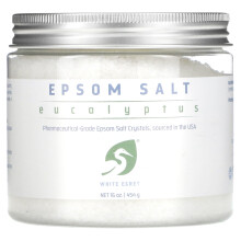 White Egret Personal Care, Sal de Epsom, Eucalipto, 16 oz (454 g)