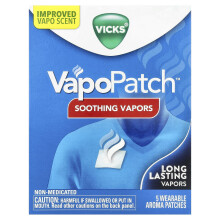 Vicks, VapoPatch, Vapores Aliviadores, 5 Patches de Aroma Usáveis