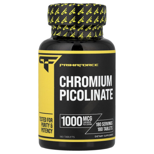 Primaforce, Χρωμίου Πικολινάτη, 1.000 mcg, 180 Tablets