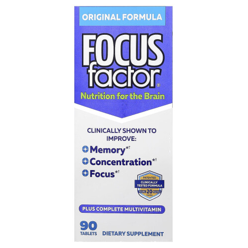 Focus Factor, Ravitsemus Aivoille, 90 Tabletti