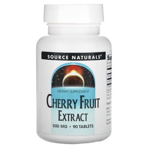 Source Naturals, Φρούτα Εκχύλισμα Κεράσια, 500 mg, 90 Τάμπλες