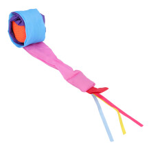 Colorful Rainbow Tail Ball for Kids, 15cm Polyester Sensory Toy