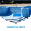 Protector de suelo para piscina elevada, color azul. 2