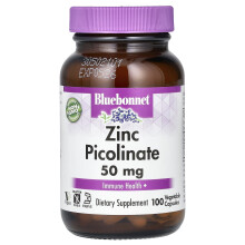 Bluebonnet Nutrition, Zink Picolinate, 50 mg, 100 Vegetabiliska kapslar