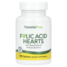 Corazones de Ácido Fólico de NaturesPlus, 90 Tabletas