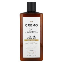 Cremo, 2 in 1 Shampoo & Conditioner, Italian Bergamot, 16 fl oz (473 ml)