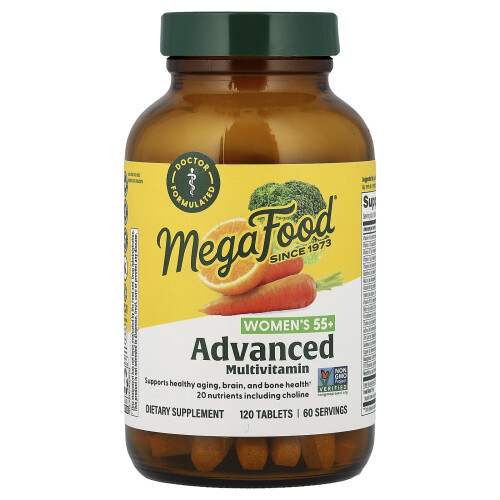 MegaFood, Multivitamina per Donne 55+, 120 Comprimati
