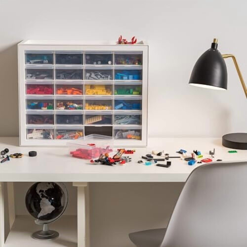 IRIS USA plastic opbergorganizer met 24 lades 1