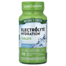 Nature's Truth, Hidratação de Eletrólitos, Sem Sabor, 90 Comprimidos