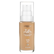 L'Oral, L'Oréal, True Match, Super-Blendable Foundation, W6 Ciepły Średni, 1 fl oz (30 ml)