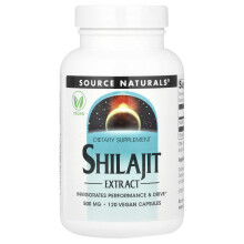Source Naturals, Shilajit extrakt, 500 mg, 120 Vegan kapszulák