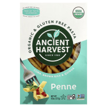 Ancient Harvest, Organická & Bez Glutenu Makarónka, Penne, Kukuřice, Hnědá Rýže & Kvinoa, 9,6 oz (272 g)