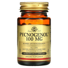 Solgar, Pycnogenol, 100 mg, 30 Cápsulas Vegetales