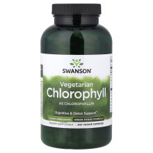 Swanson, Chloorofyl, 300 Veggie Kapsules