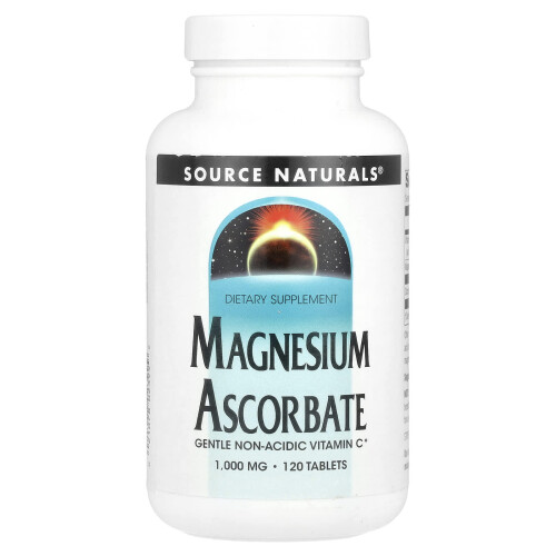 Source Naturals, Ascorbato di Magnesio, 1,000 mg, 120 Comprimati