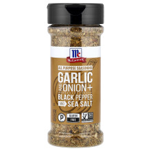 McCormick, Celkové Sezónní Koření, Česnek a Cibule + Černý Pepř a Morsko Sůl, 4,25 oz (120 g)