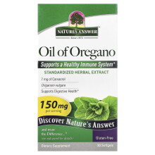 Nature's Answer, Óleo de Orégano, 150 mg, 90 Gelatinas