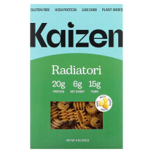 Kaizen, Radiatori, Libre de gluten, Alta en proteínas, Baja en carbohidratos, Vegetal, 8 oz (226 g)