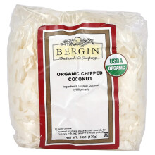 Bergin Fruit and Nut Company, Ökógi Chipped Coconut, 6 oz (170 g)
