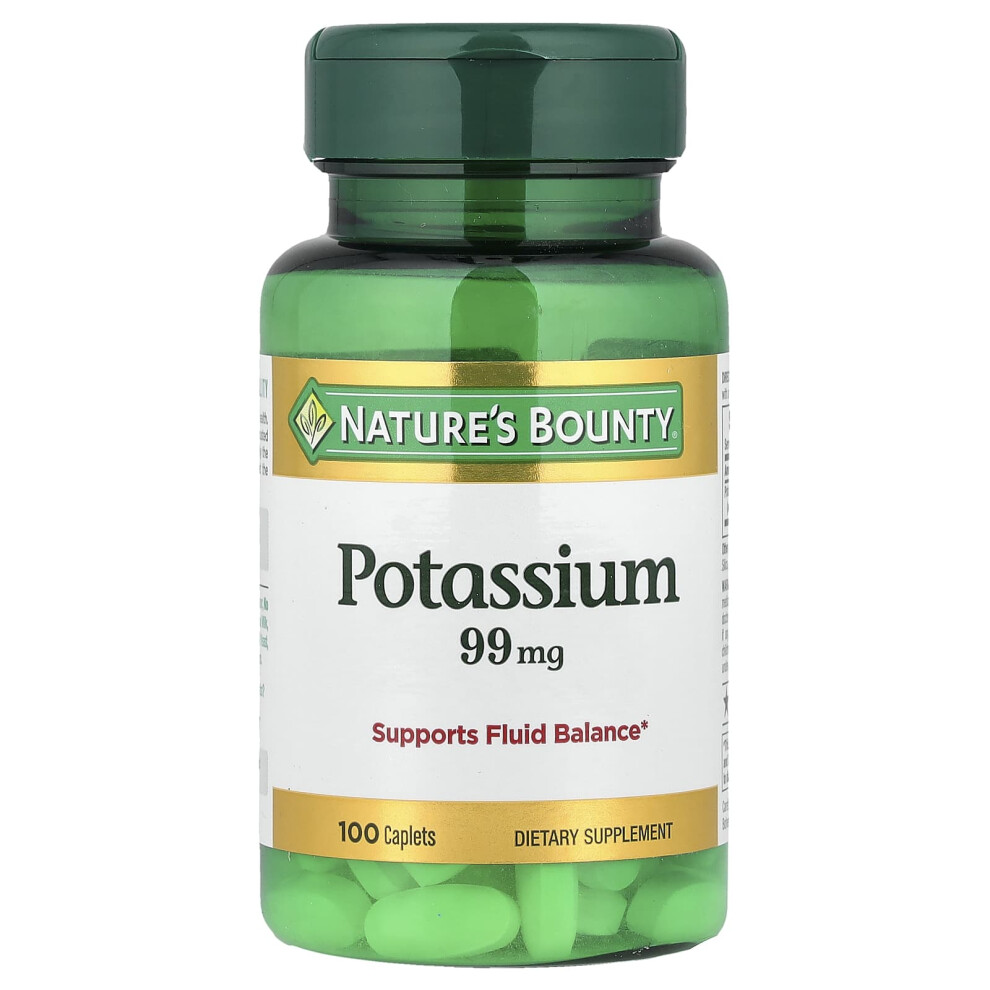 Nature's Bounty , Potassium, 99 Mg, 100 Caplets