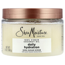 SheaMoisture, Daily Hydratacja Shea Cukier Skrub, 100% Cukierowiec Wino Virgine, 12 oz (340 g)