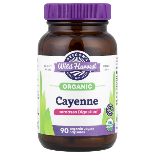 Oregon's Wild Harvest, Cayenne, 90 vegane Kapseln