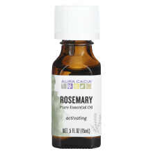 Aura Cacia, Tiszta esszenciális olaj, Rozmaring, 0.5 fl oz (15 ml)