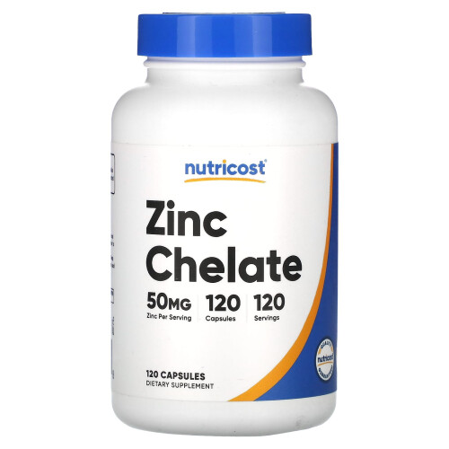 Nutricost, Χαλκός Χελάτη, 50 mg, 120 Φύλλα