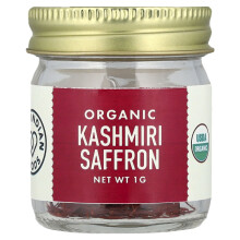 Saffron Kashmiri Organic de la Pure Indian Foods, 1 g