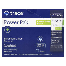 Trace, Power Pak, citron & lime, 30 stickpack, 0,22 oz (6,1 g) vardera