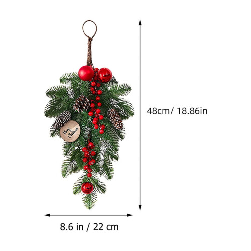 Julegavekrans assorterede farver 48 cm 1