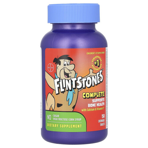 Flintstones, Πλήρης με Κάλιο & Βιταμίνη D, 150 Γαλακτοκομικά Φύλλα
